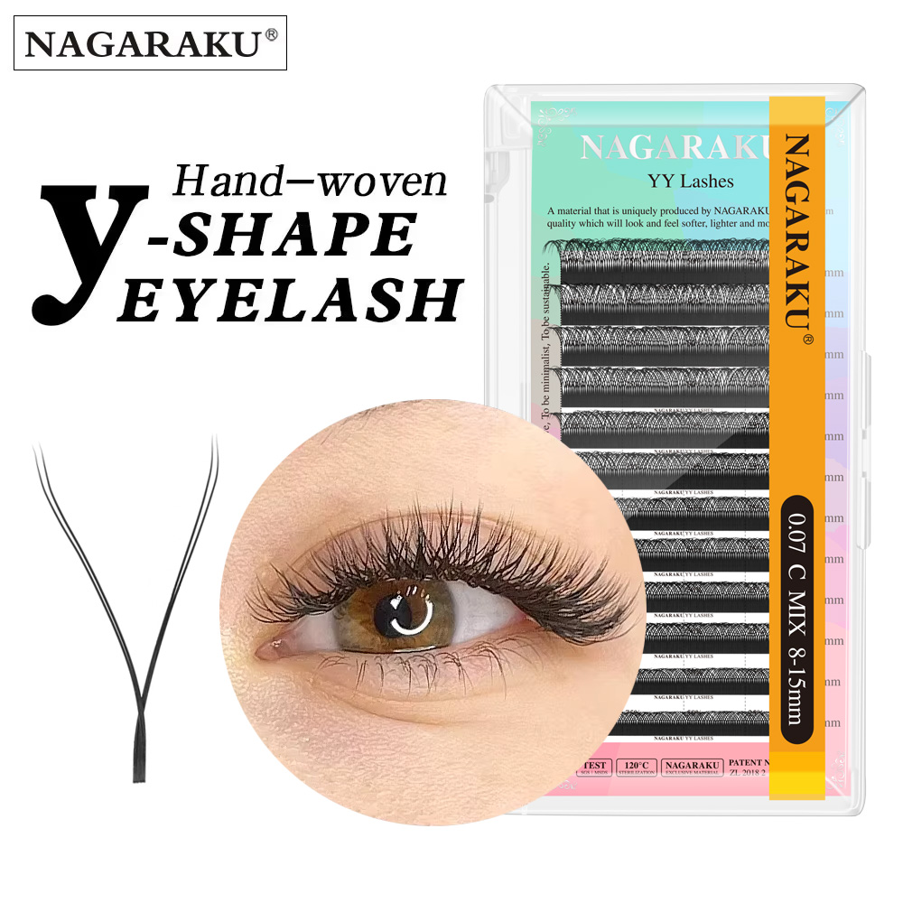 Eyelash Extension Yelix - NAGARAKU YY Shape Handgewebte Premium-Wimpernverlängerung