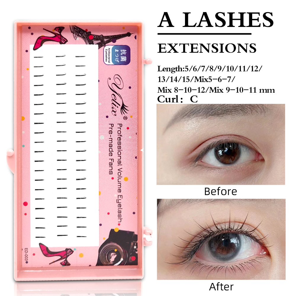 Eyelash Extension Yelix - Yelix Natürliche Weiche Einzelwimpern Comic Lash