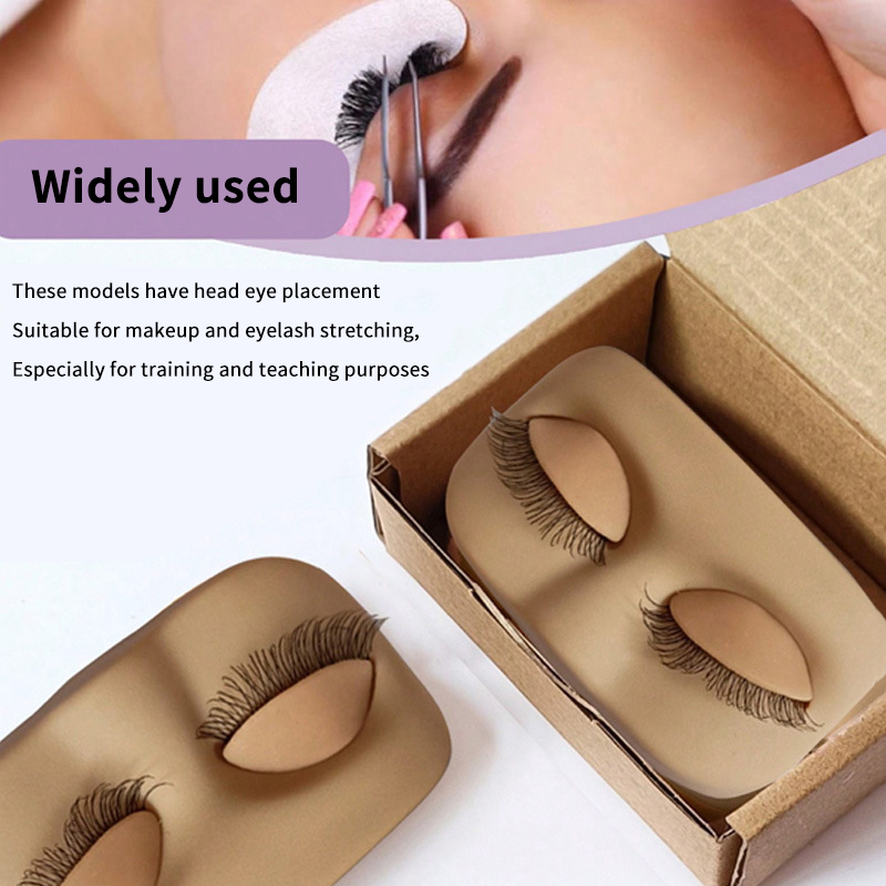 Eyelash Extension Model - Mini Lash Flat Model Head Übungs-Wimpernverlängerungs-Trainingskopf