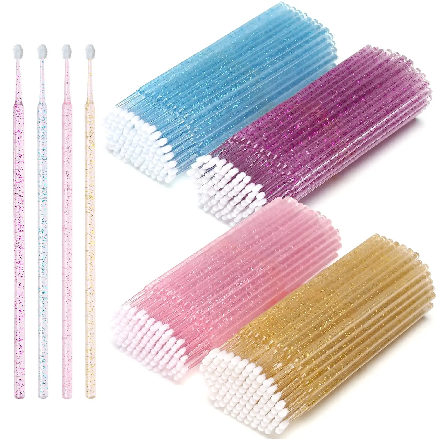 Eyelash Extension Removal - 100 Teile/los Einweg Wimpern Pinsel Tupfer