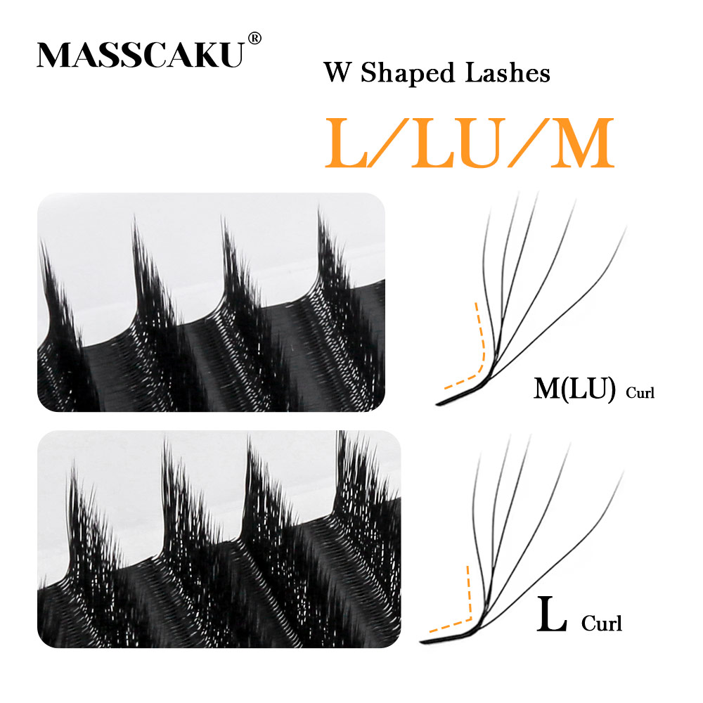 Eyelash Extension Yelix - MASSCAKU L LU M Curl Wimpernverlängerung