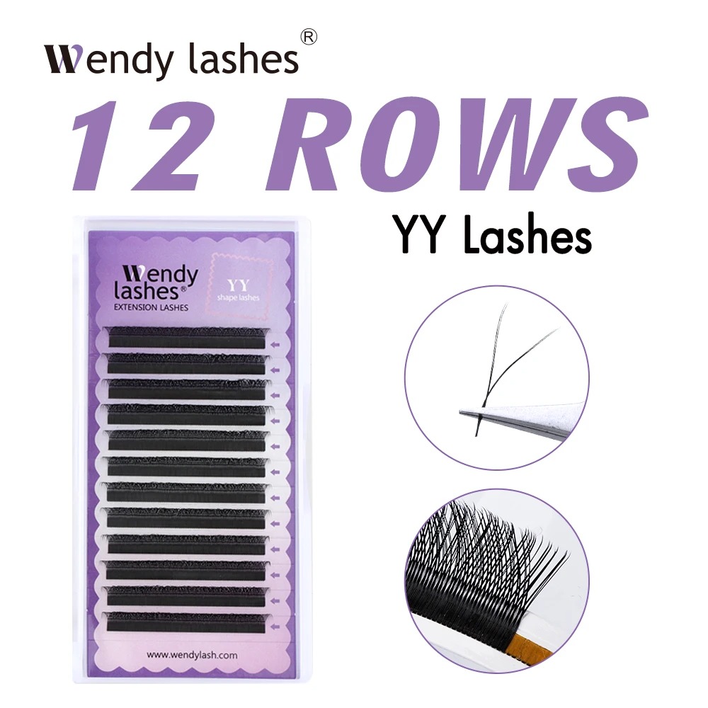 Eyelash Extension Yelix - WENDY 2D YY-Form C/D Curl Wyalash-Verlängerung,