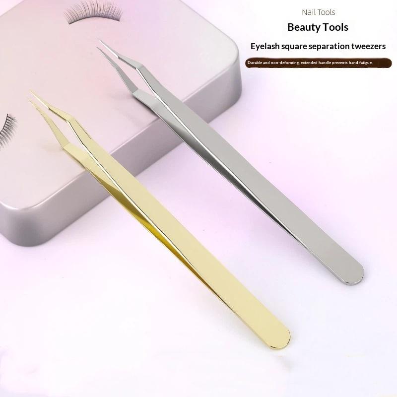 Eyelash Extension Home Service - @*1 Set Edelstahl-Pinzetten für Wimpernverlängerung, rutschfester