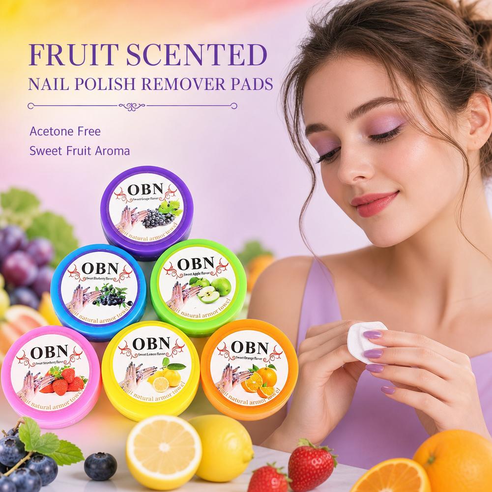 Eyelash Extension Removal - Nagellackentferner-Pads mit Blumenduft, Absorbierbare Reinigungstücher für