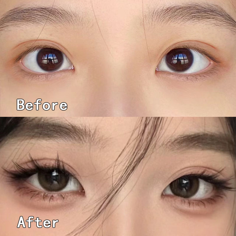 Eyelash Extension No 10 - Fox Cluster Lashes Selbstklebende künstliche Wimpern,