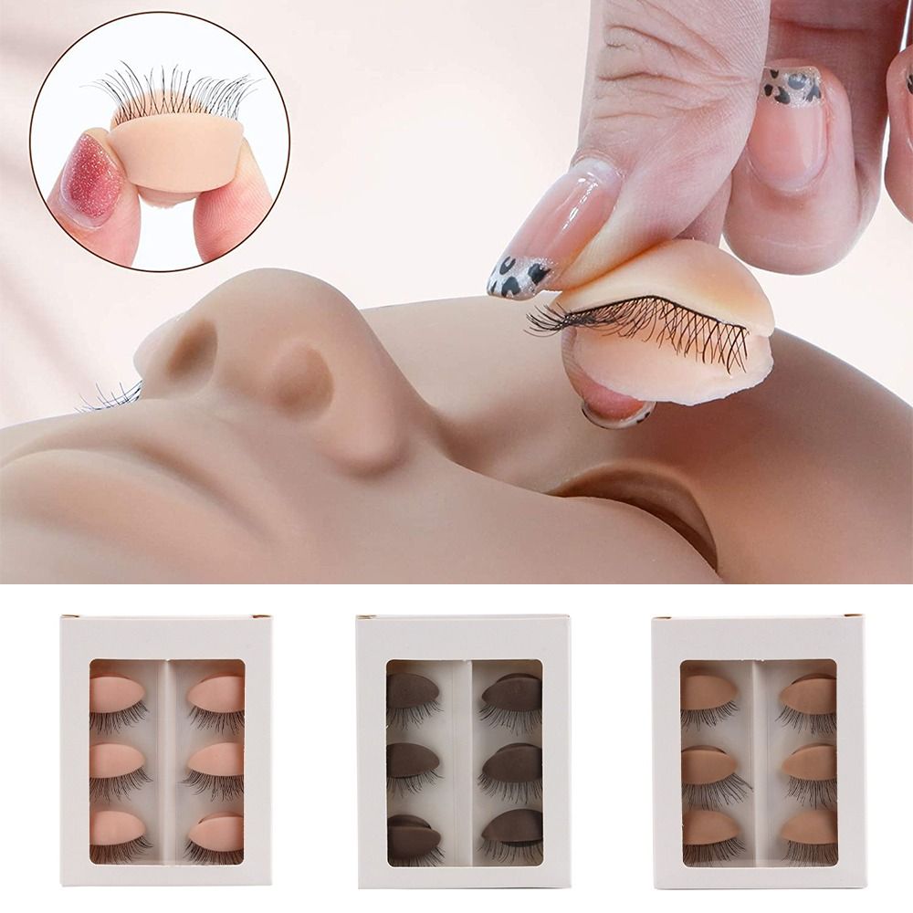 Eyelash Extension Model - Multifunktionaler Übungskopf für Wimpernverlängerung, Trainingsmodell für