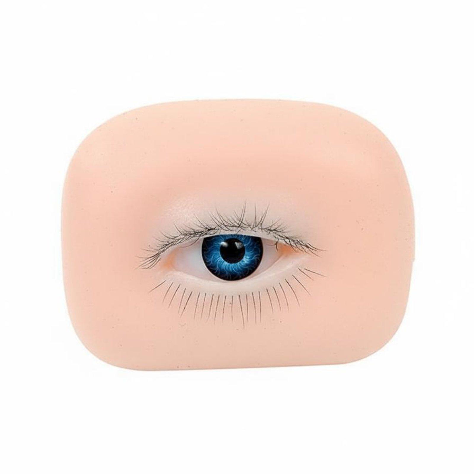 Eyelash Extension Model - Silikon-Augenlid-Modell für Wimpernverlängerungsübungen, Hebbares Augenlid, Augentrainingswerkzeug
