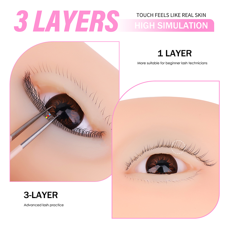 3-Schichtige Wiederverwendbare – Eyelash Extension Model Bewertung und Preis