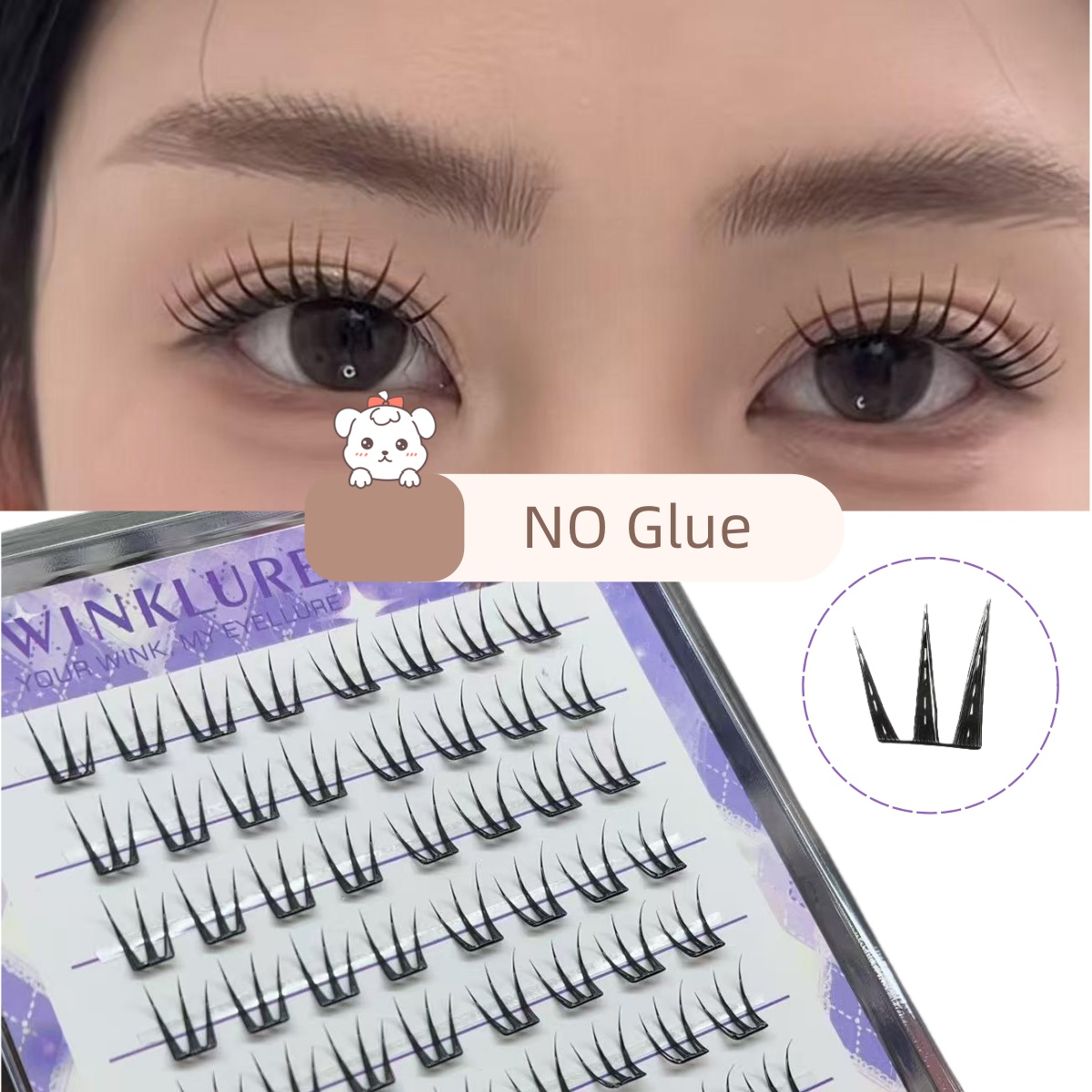 WINKLURE Klebstofffreie Feen-W – Eyelash Extension No 10 Bewertung und Preis