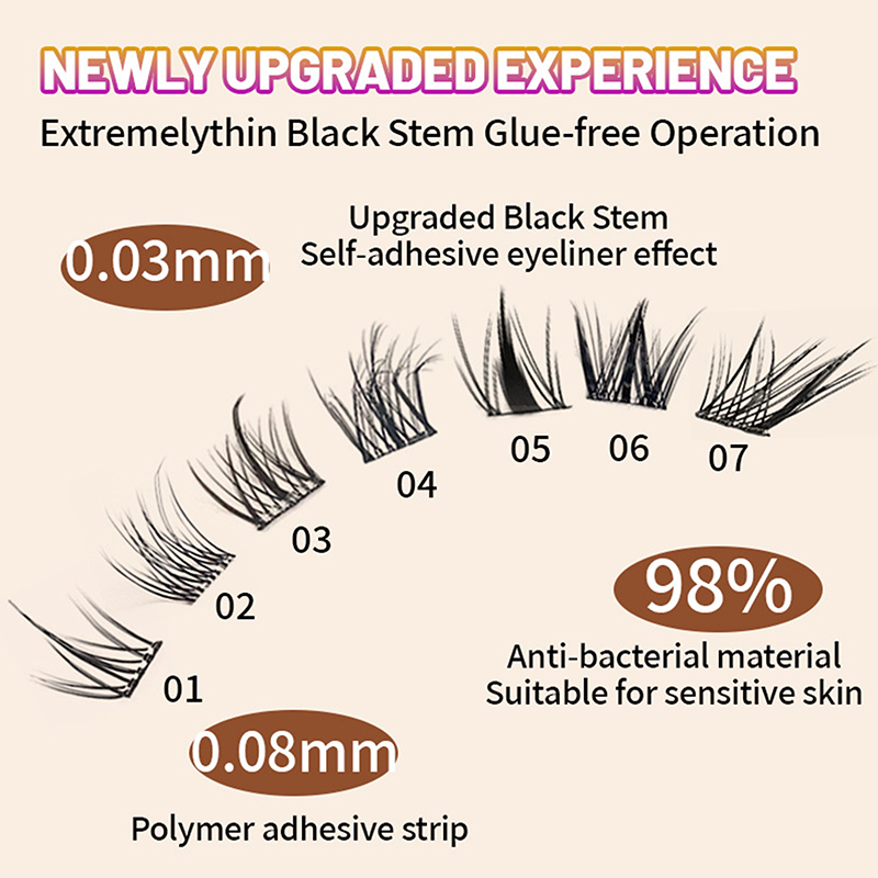 100–160 Cluster-Wimpernverläng – Eyelash Extension No 10 Bewertung und Preis