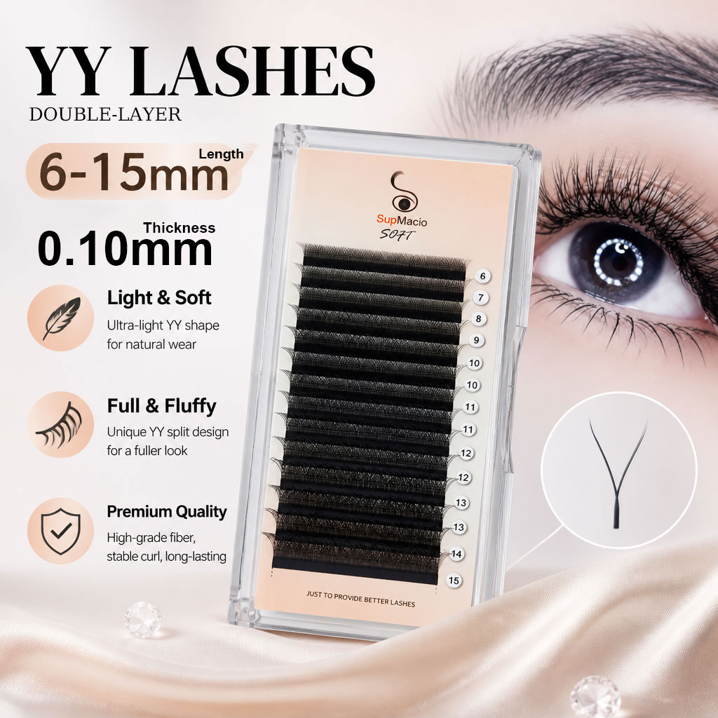 Supmacio 0,10 mm YY Lash Y-för – Eyelash Extension Yelix Bewertung und Preis