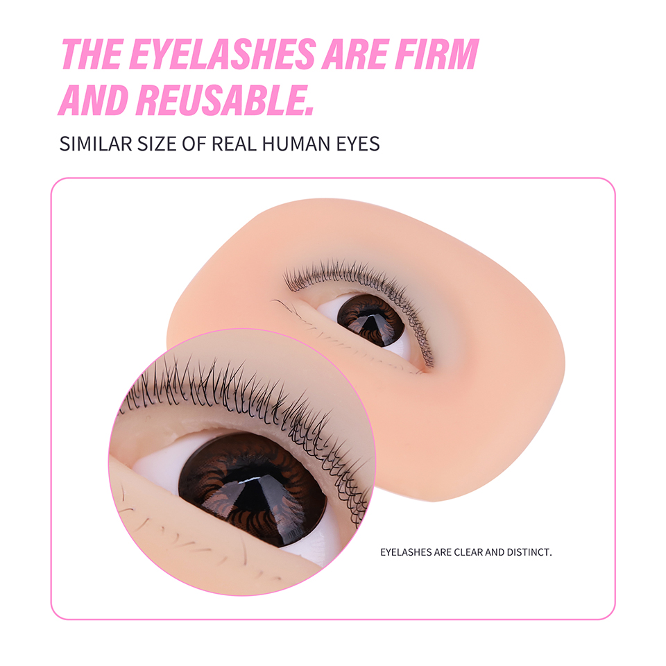 3-Schicht-Silikon-Augenmodell  – Eyelash Extension Model Bewertung und Preis