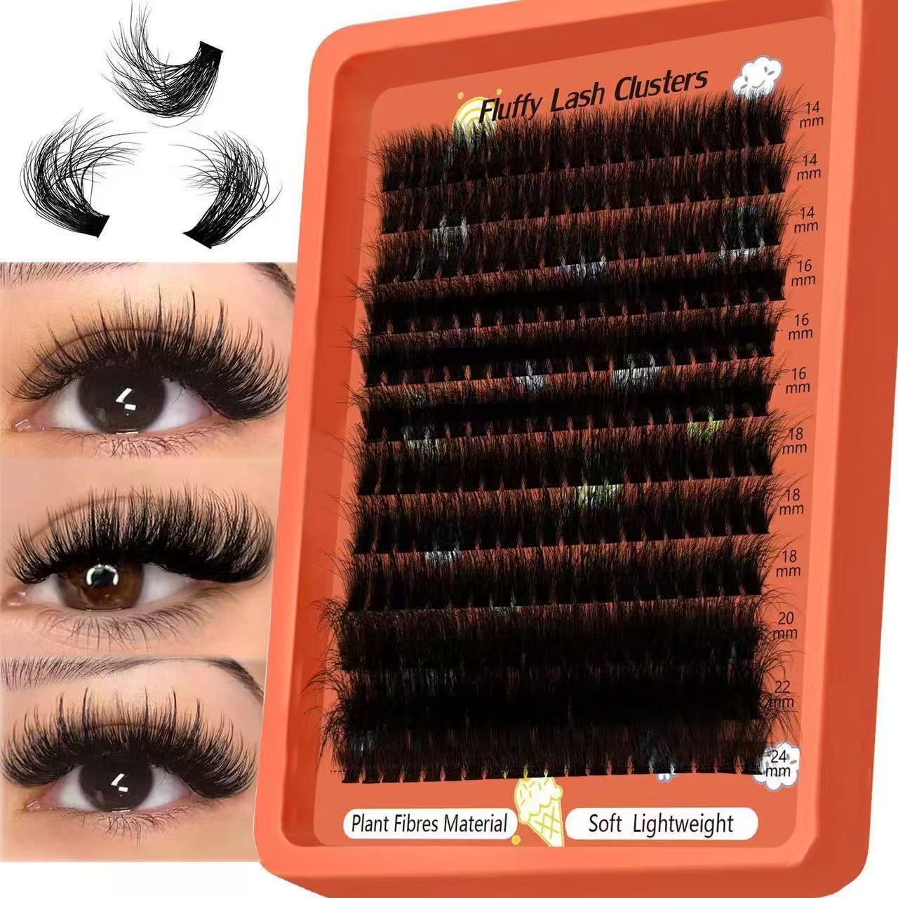 80D-100D Flauschige Cluster-Wi – Eyelash Extension Home Service Bewertung und Preis