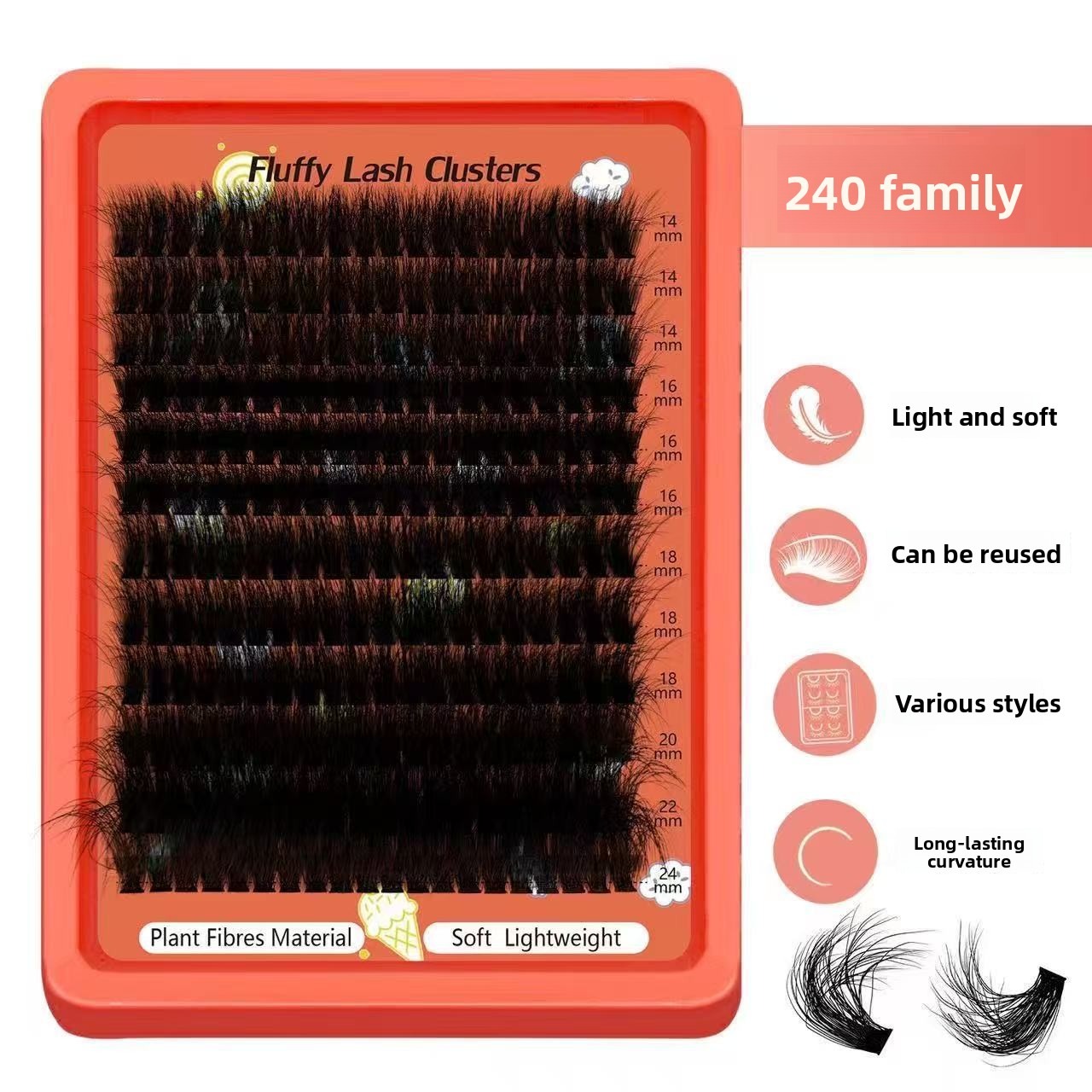 80D-100D Flauschige Cluster-Wi – Eyelash Extension Home Service Bewertung und Preis