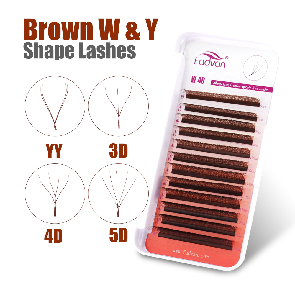 FADVAN Braune 4D/3D/5D Wimpern – Eyelash Extension Yelix Bewertung und Preis